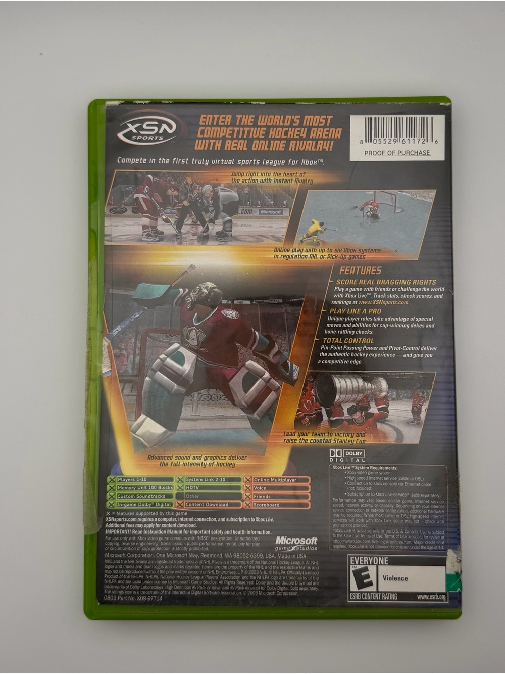 NHL Rivals 2004 Video Game - Xbox - Picture 2 of 3